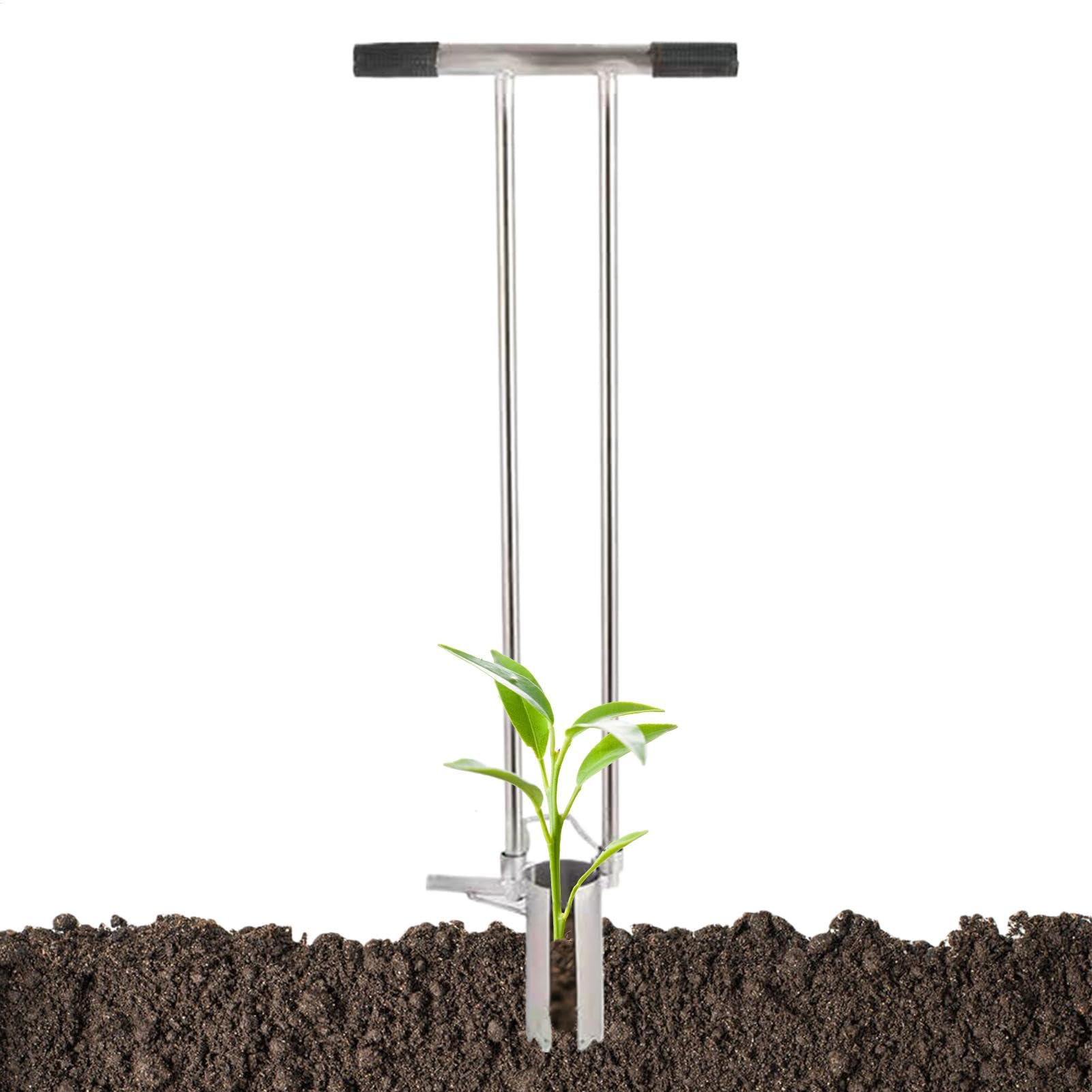 Bulb Planter Tool Long Handle, manuale Plant Trapianto per giardini | vegetabili e fioriti, Weeder Sod Plugger for Efficient Planting, Garden Tool for Transplanting Bulbs with Comfort Sod Transpl