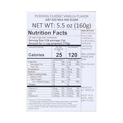 Pudding and Pie Filling - Vanilla 160g