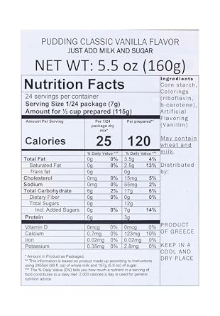 Pudding and Pie Filling - Vanilla 160g