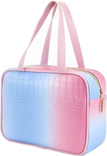 IMCUZUR Neceser de viaje para mujer, bolsa de maquillaje, organizador de cosméticos, bolsa de viaje para accesorios y artículos de tocador,