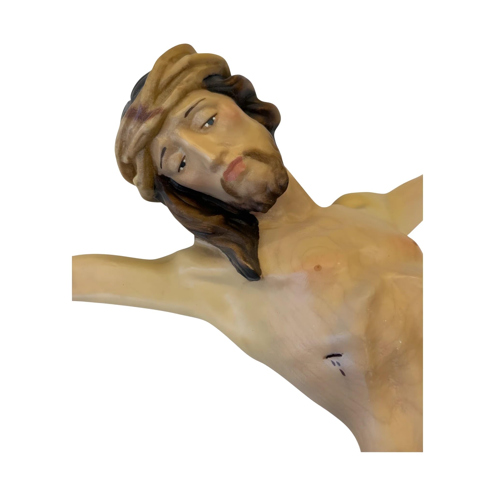 Dolfi | Jezus Ciało Chrystusa wykonane z drewna 12 cm | Ręcznie malowane w Val Gardena | Artykuł religijny