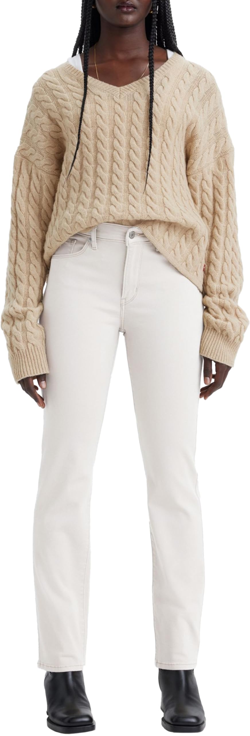 Levi's Women's Classic Straight, Simply White_lse, 29W x 28L