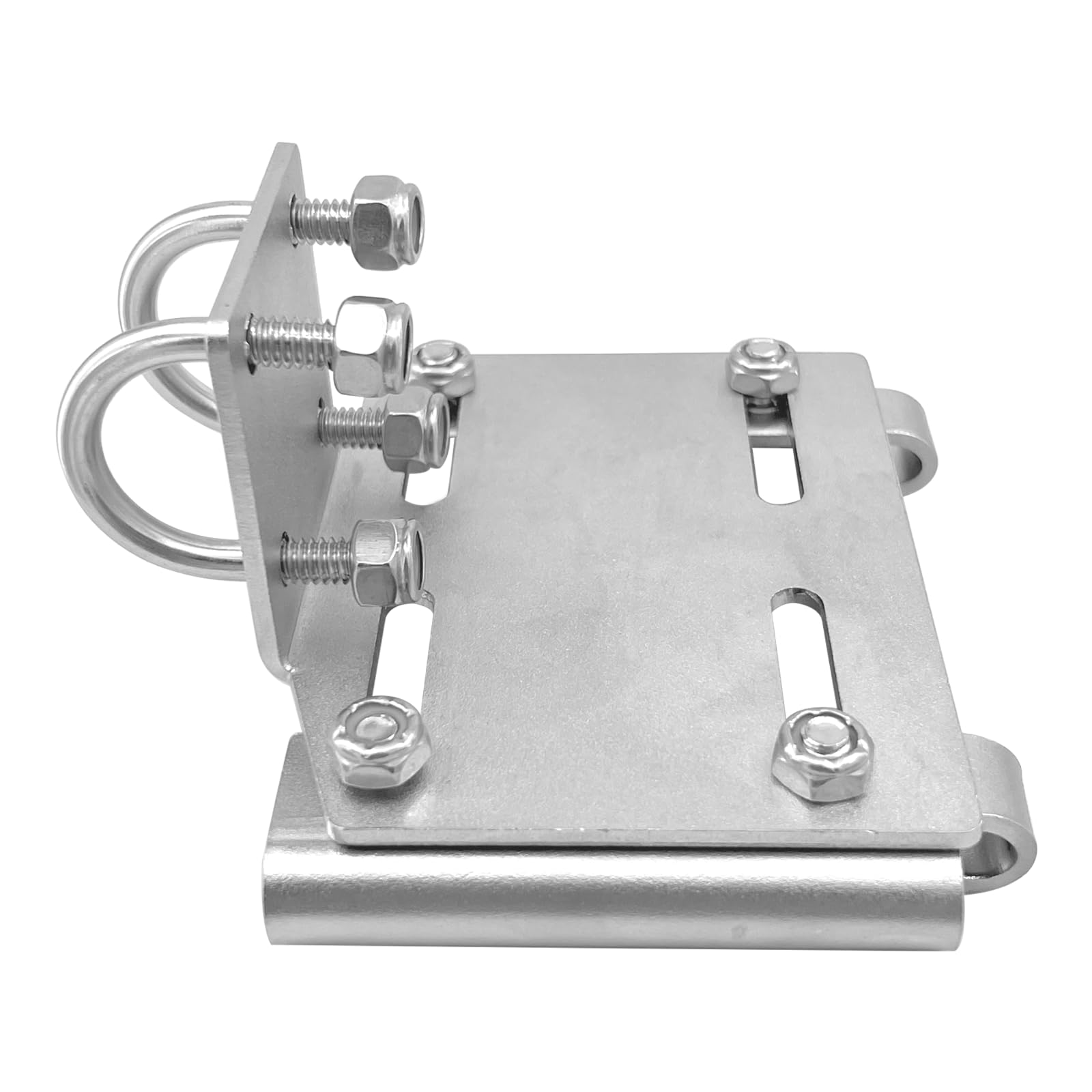 ISURE MARINE Horizontale Stützschienenhalterung aus Edelstahl, Schienenmontage, Fluke-Ankerhalterung, robust, langlebig, hohe Härte (passend für 2,2 cm bis 2,5 cm Schienen) für Boote, Yachten, Schiffe