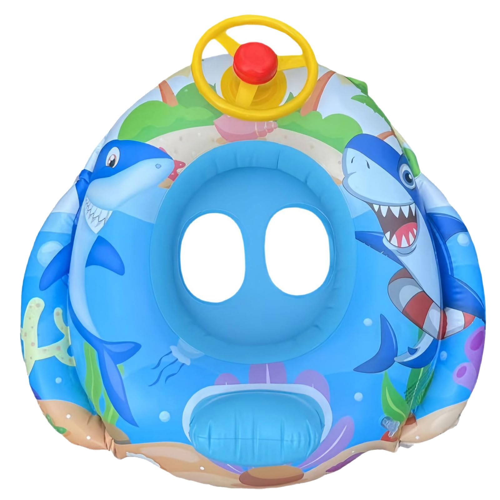 Lianshi Aufblasbares Auto Schwimmring - Baby Pool Boot Wasserspielzeug