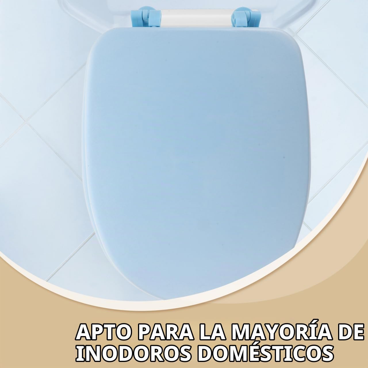 Artibetter Tapa De Inodoro Universal De Espuma Resistente Al Desgaste Fácil De Limpiar Asiento De Repuesto 17.32X13.18X1.77 Pulgadas Para Baños Domésticos