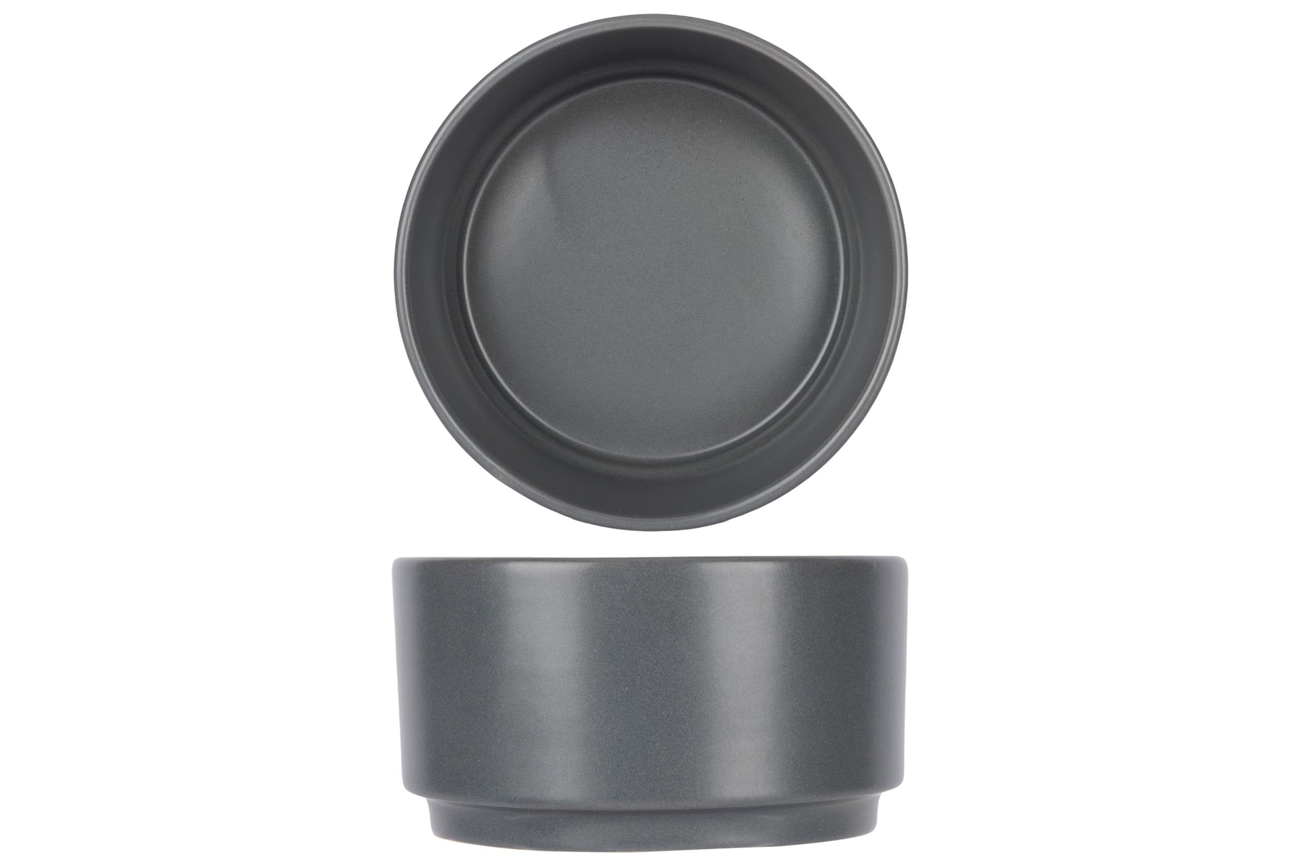 Cosy & Trendy Set of 6 Alto Stoneware Bowls, Grey, D10 x h5.5 cm