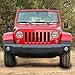 JeCar Side Mirrors Square Doorless Rear View Quick Release Mirrors for Jeep Wrangler CJ YJ TJ JK JL & Unlimited, Textured Black