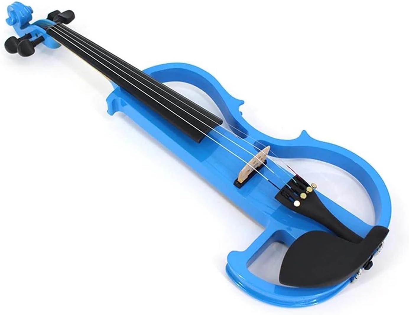 フルサイズ 4/4 ソリッドウッドバイオリンケースとイヤホンケーブル