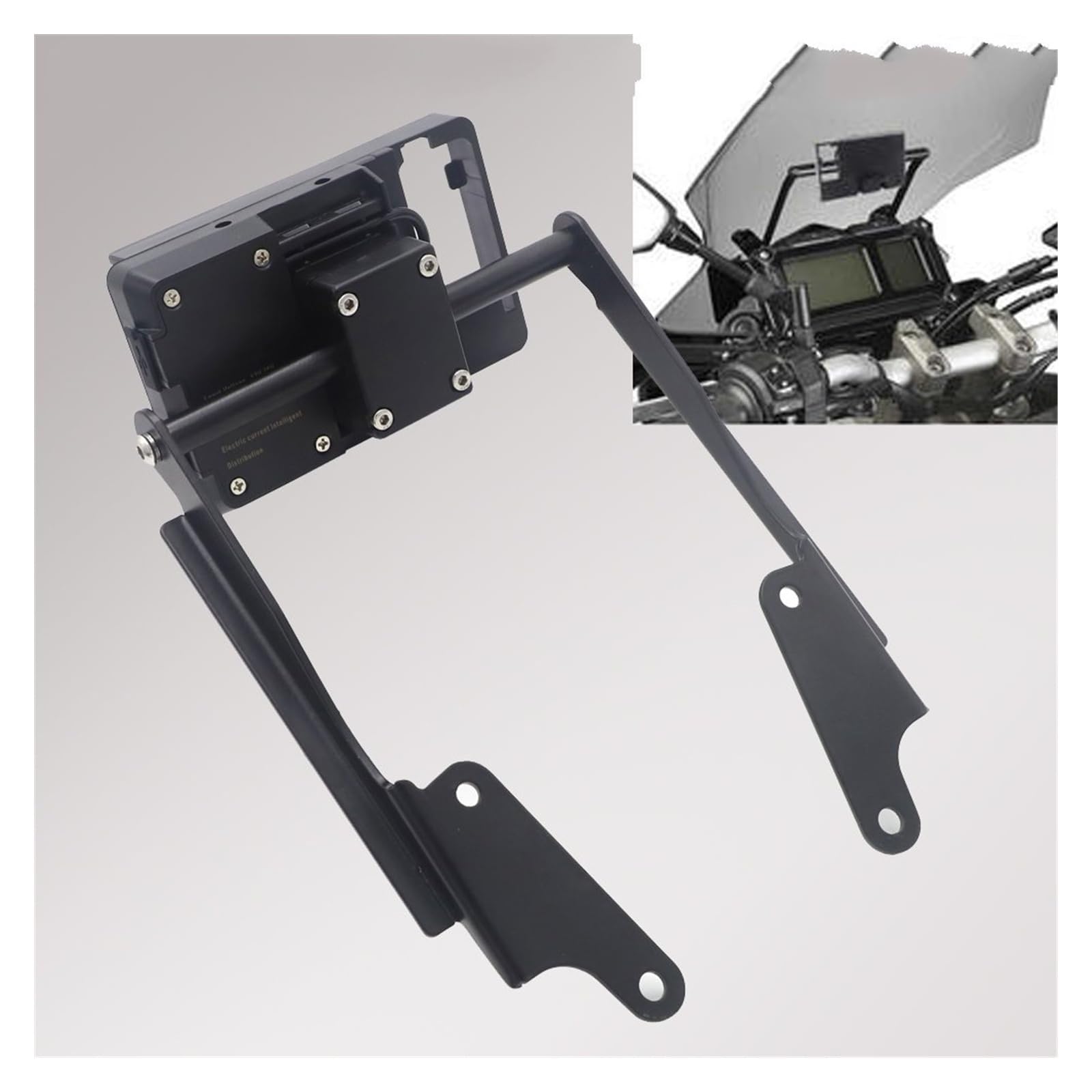Soporte Navegación GPS para Motocicleta Soporte De Teléfono para Motocicleta Soporte De Navegación GPS para Teléfono para para MT 09 para Tracer 900 para FJ-09 2016 2017 (Color : 22mm)