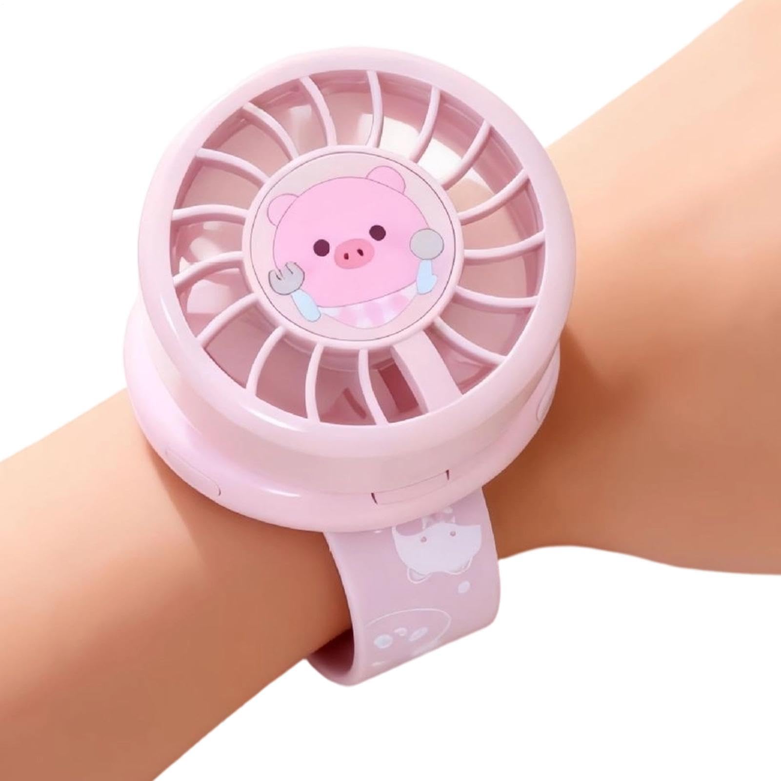 Ventilator für Kinder, tragbares Spielzeug, wiederaufladbar, 3 Geschwindigkeiten, Ventilator für Kinder, für den Sommer, für Outdoor, Camping, Wandern, , Radfahren, Mädchen,
