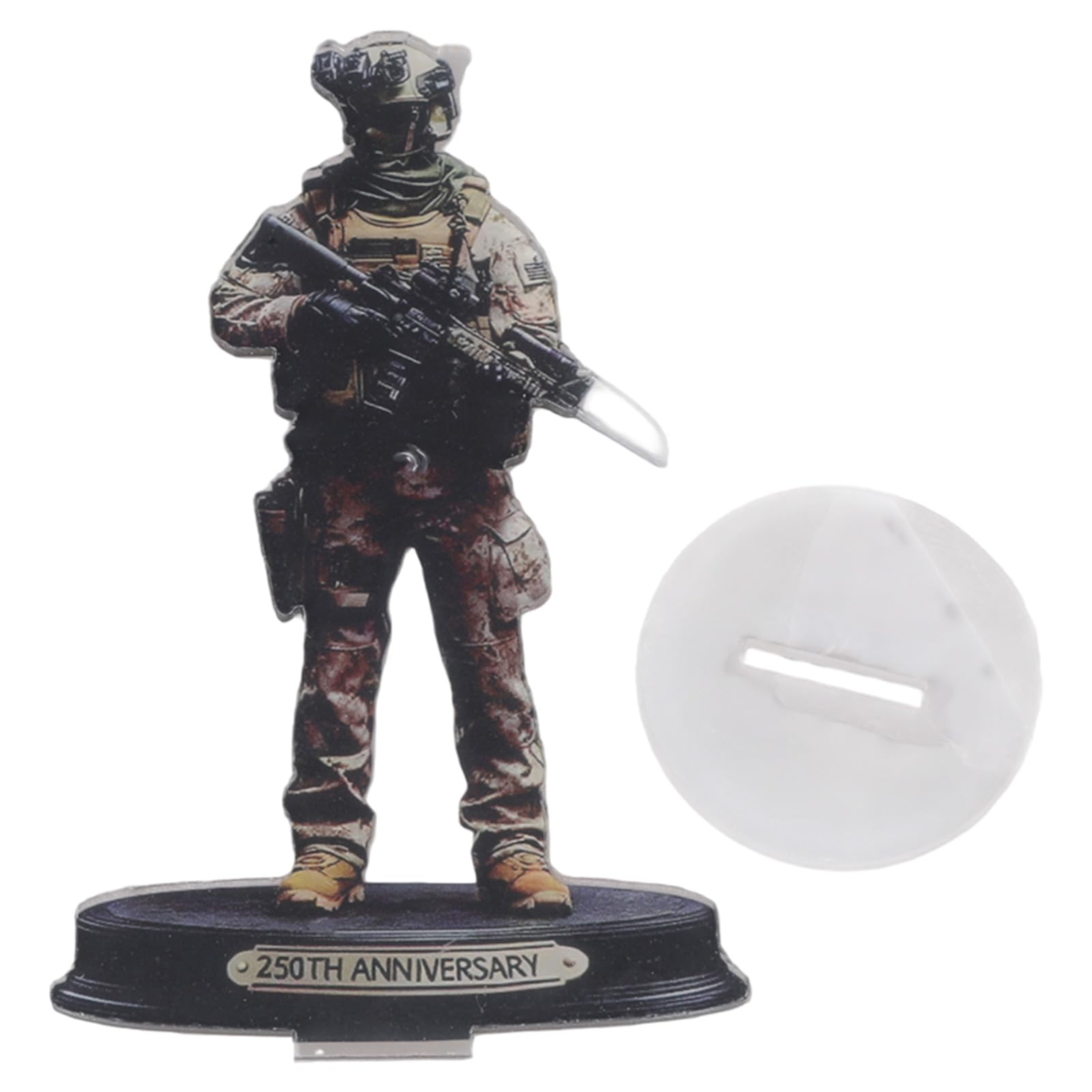 XuQiZZpp Commemorative Desktop Display Patriotic Soldier Figurine Americans 250th Anniversary Acrylic Decors Piece Ornament