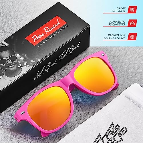 Image of Retro Rewind Kids Sunglasses for Boys Girls Age 3-12 - Shatterproof UV400 Toddler Children Sun Glasses