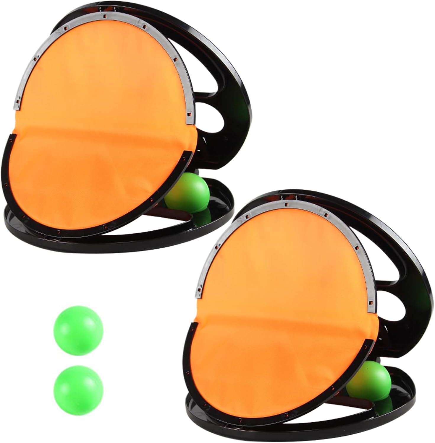 Toss and Catch Ball - Outdoor Sports Toy, Kids Handheld Catch Game Set, Durable Disc Equipment, Fun Active Play Tool | Parent-Child Interaction for Birthday, Backyard, Summer, Travel, Playground, Camp 2 Rackets + 4 Balls - Image 1 of 9