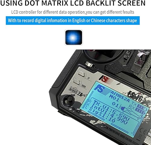 Miniatura 3 de DTXMX FS-i6X 10CH Transmisor y receptor de radio FS-iA10B 2.4G Controlador RC para helicóptero de avión FPV Drone RC Quadcopter Fly in The Vast Sky