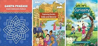 NCERT Class 6 Textbook For Mathematics, Social Science & Science (Ganit Prakash, Exploring Society India and Beyond & Curiosity) Latest 2024-25 Edition Paperback – 31 July 2024