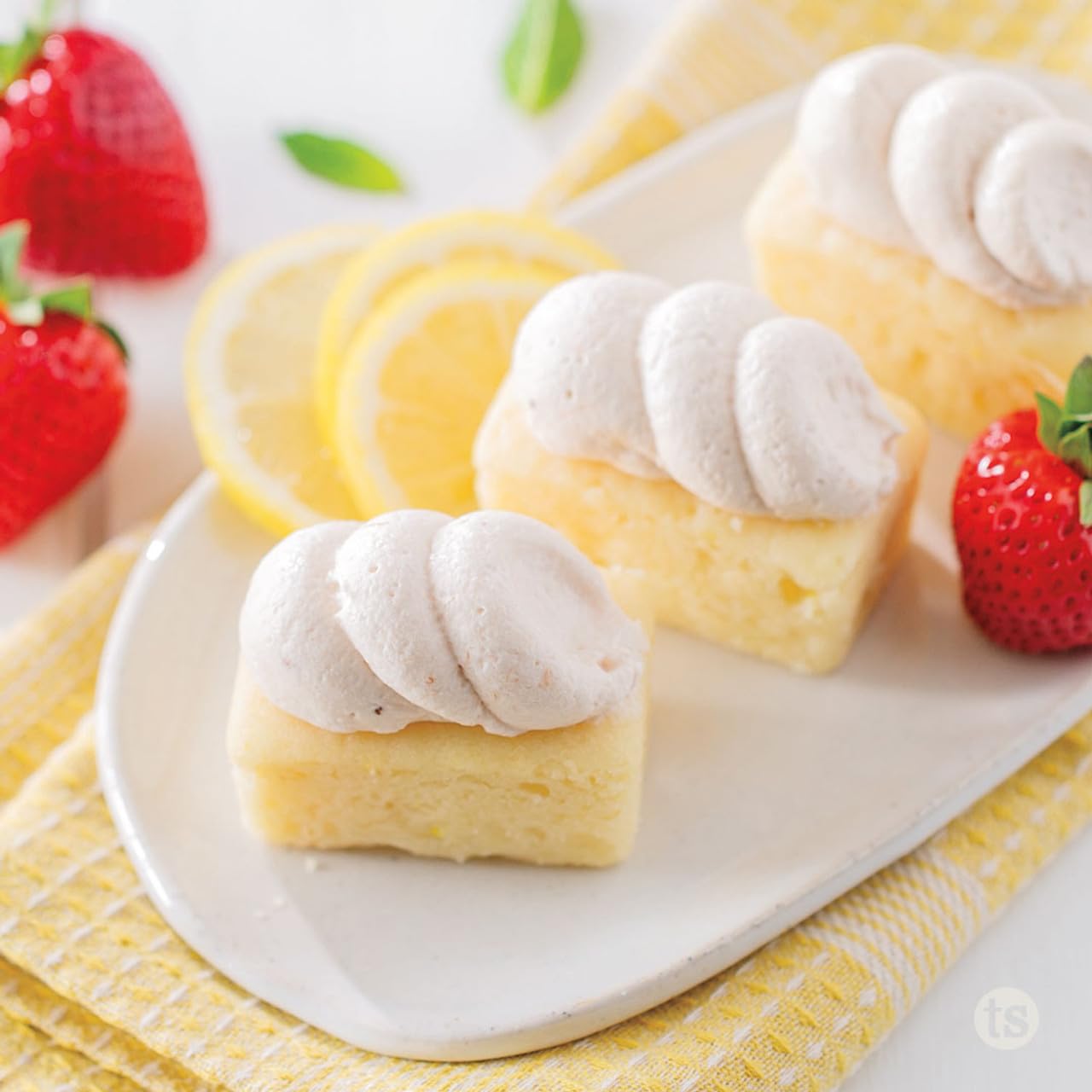 Tastefully Simple Sunny Lemon Pound Cake & Icing Mix - Perfect Pound Cake, Add Fruit for Breakfast Bars -17 oz - (2-Pack)