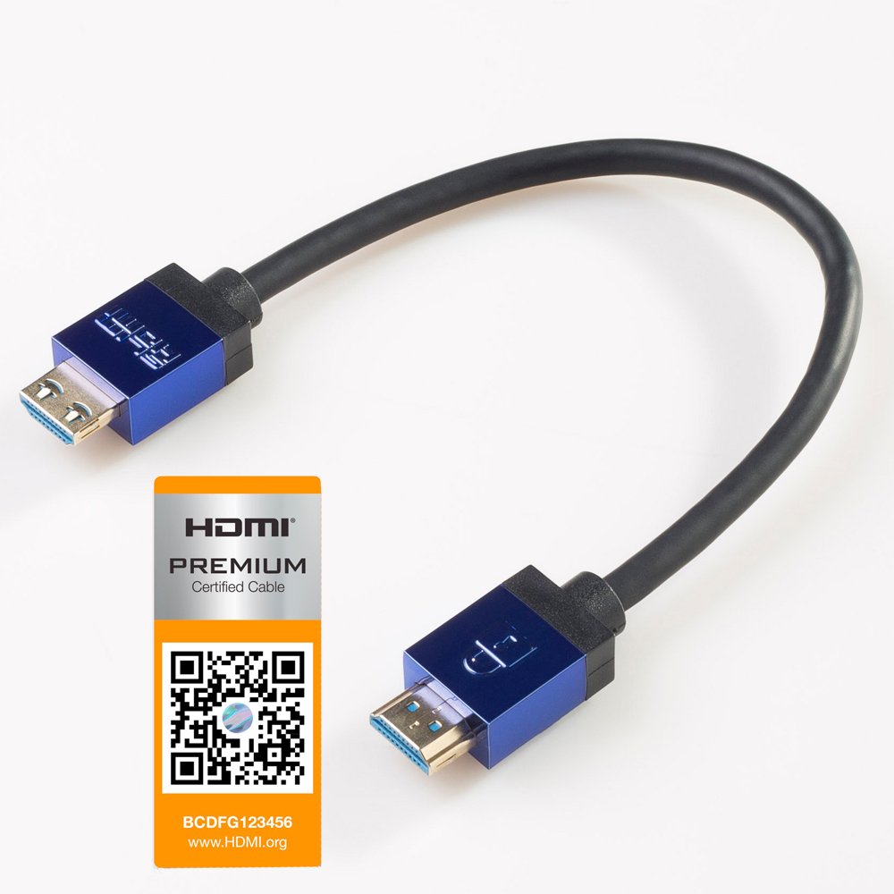 0.5m (50cm) Male Mini (Type C) to Male (Type A) Cable, The World's Slimmest HDMI Lead? (Gold Plated, 1080p, 3D, High Speed, ARC) — view 29
