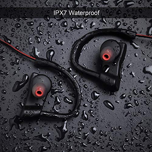 Image of Red Lemon Bolt S280 Bluetooth Sports Stereo Wireless IPX7 Waterproof Headphone (Red-Balck)