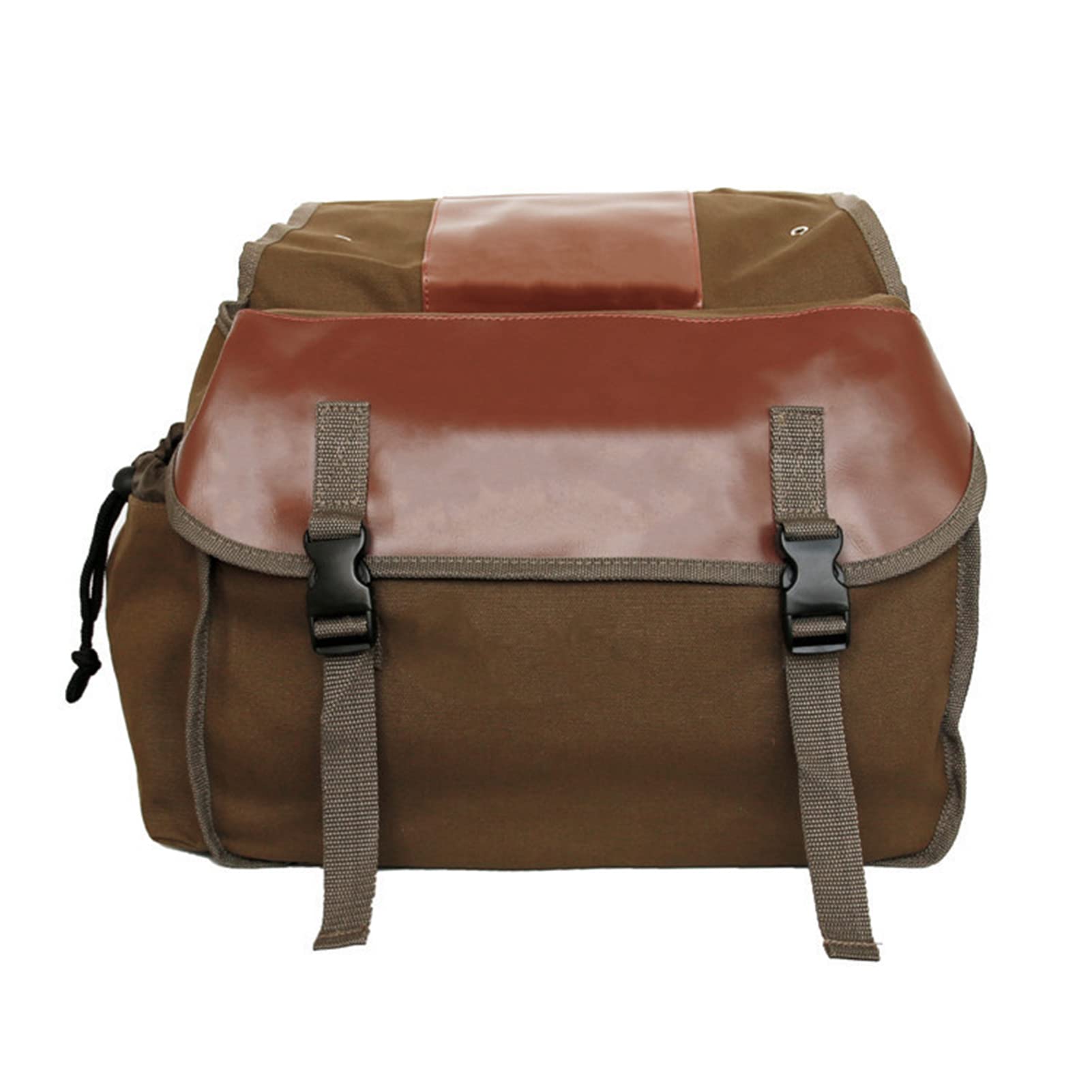 LANRU Borsa da sella per moto, grande capacità, borsa da sella per moto, equitazione, viaggio, in tela, impermeabile, borsa per attrezzi laterali, borsa per moto, cachi