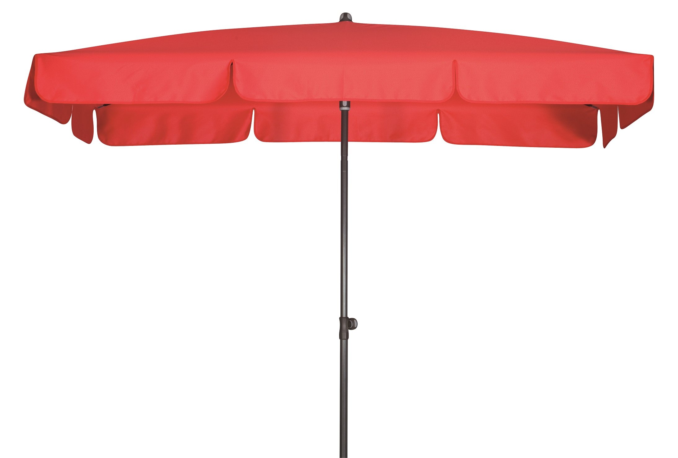 Doppler Waterproof Gartenschirm 225x120, rot | Absolut wasserdicht, UV-Schutz 80