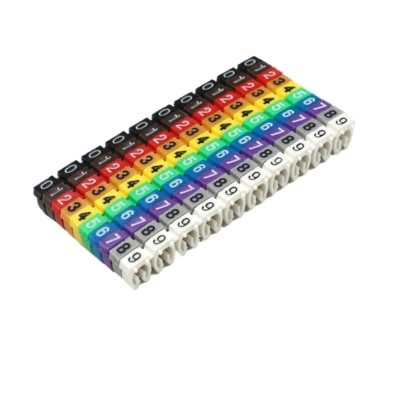 Rjgfdsapo Color 4 Cable Marking, Cable Marking Markers Colourful Marker Number Tag Label Wire Network Multicolor
