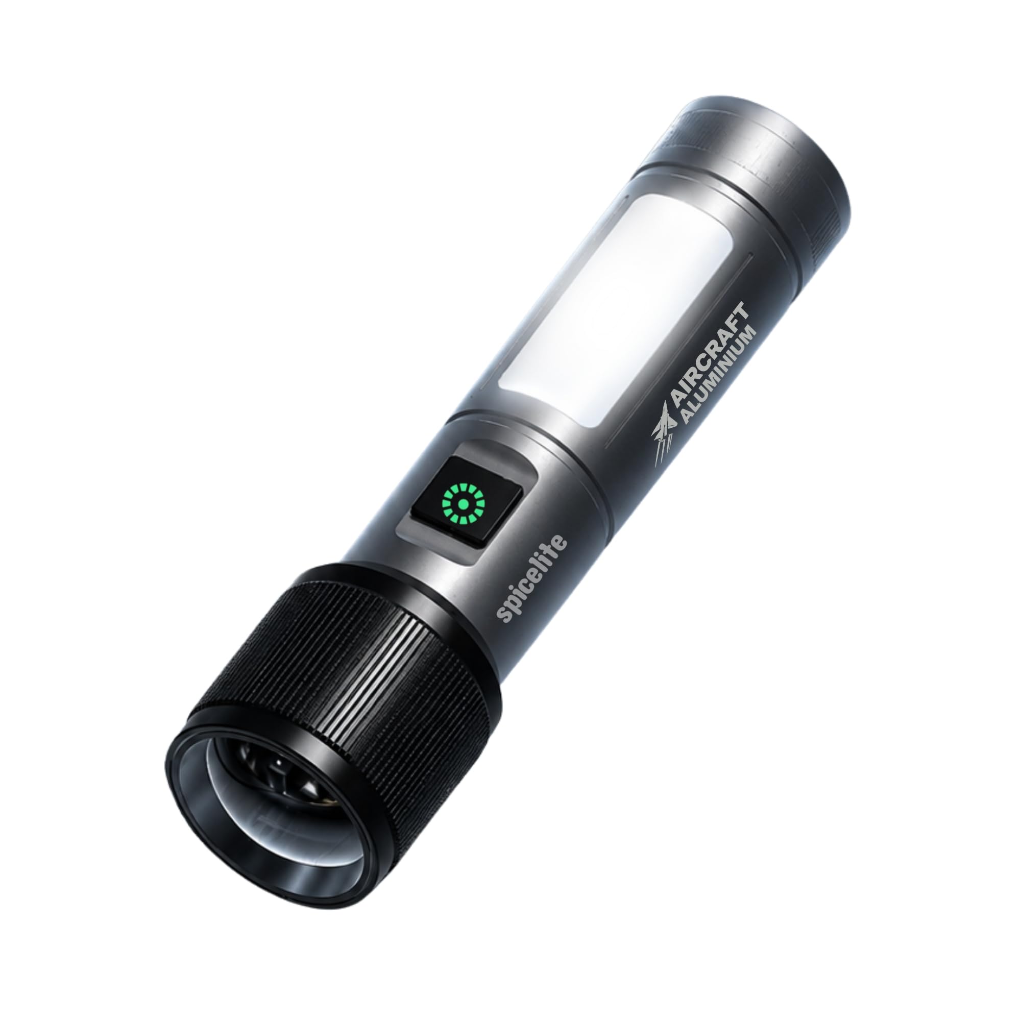 Spicelite Marco E05 Rechargeable LED Torch Light 6W High Power Flashlight with Zoom Focus | USB Type-C Fast Charging | Water Resistant | Long Range Beam | Emergency, Camping & Outdoor Torch-image-38