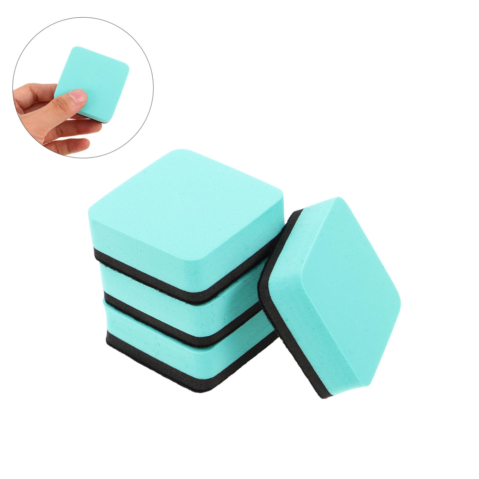 60piezas Borrador Magnético para Pizarra de Secado Miniborradores de Limpieza de Pizarra de Borradores Magnéticos de Borrado Seco Aula el Hogar Oficina