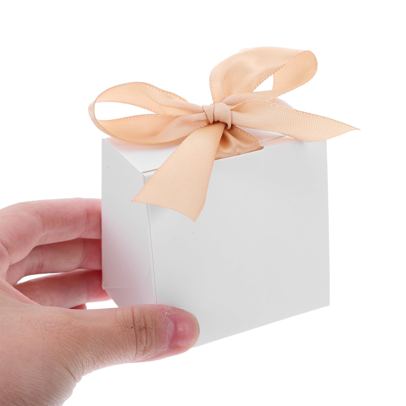 Scatoline Regalo Design Europeo Elegante Bianche con Nastro in Carta Confezione da 50 Set e Pratico per Festa di Compleanno e Celebrazioni Speciali
