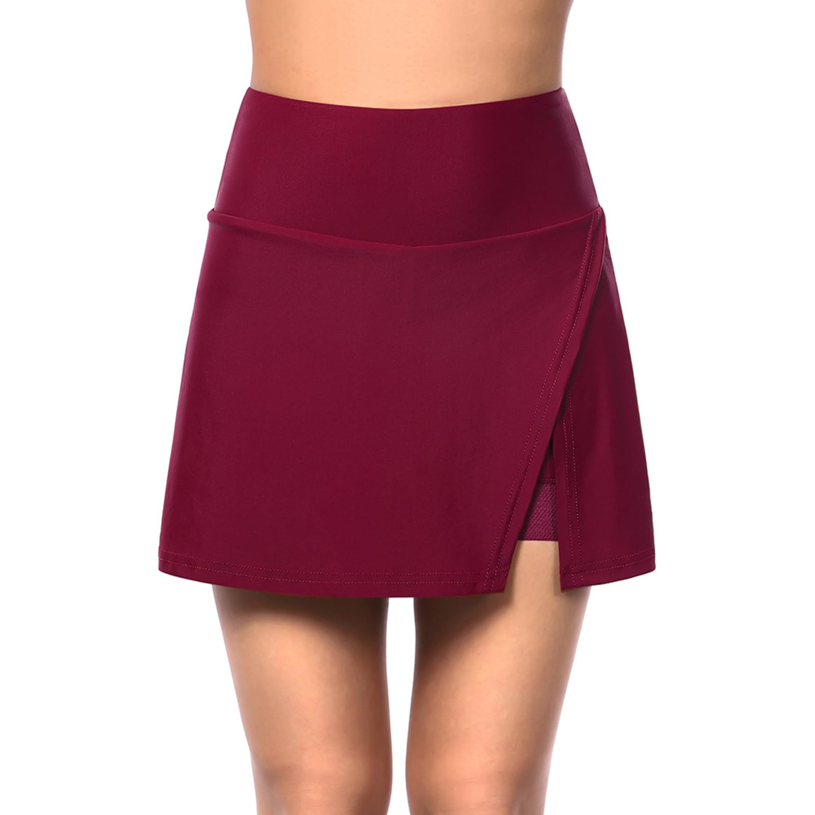 ARMAAN Jupe et Short de Cyclisme pour Femme Taille Haute avec Rembourrage en Gel 3D et Poches Jupe de Pantalon de vélo Respirante à séchage Rapide pour VTT véhicules de Route vélo Spinning