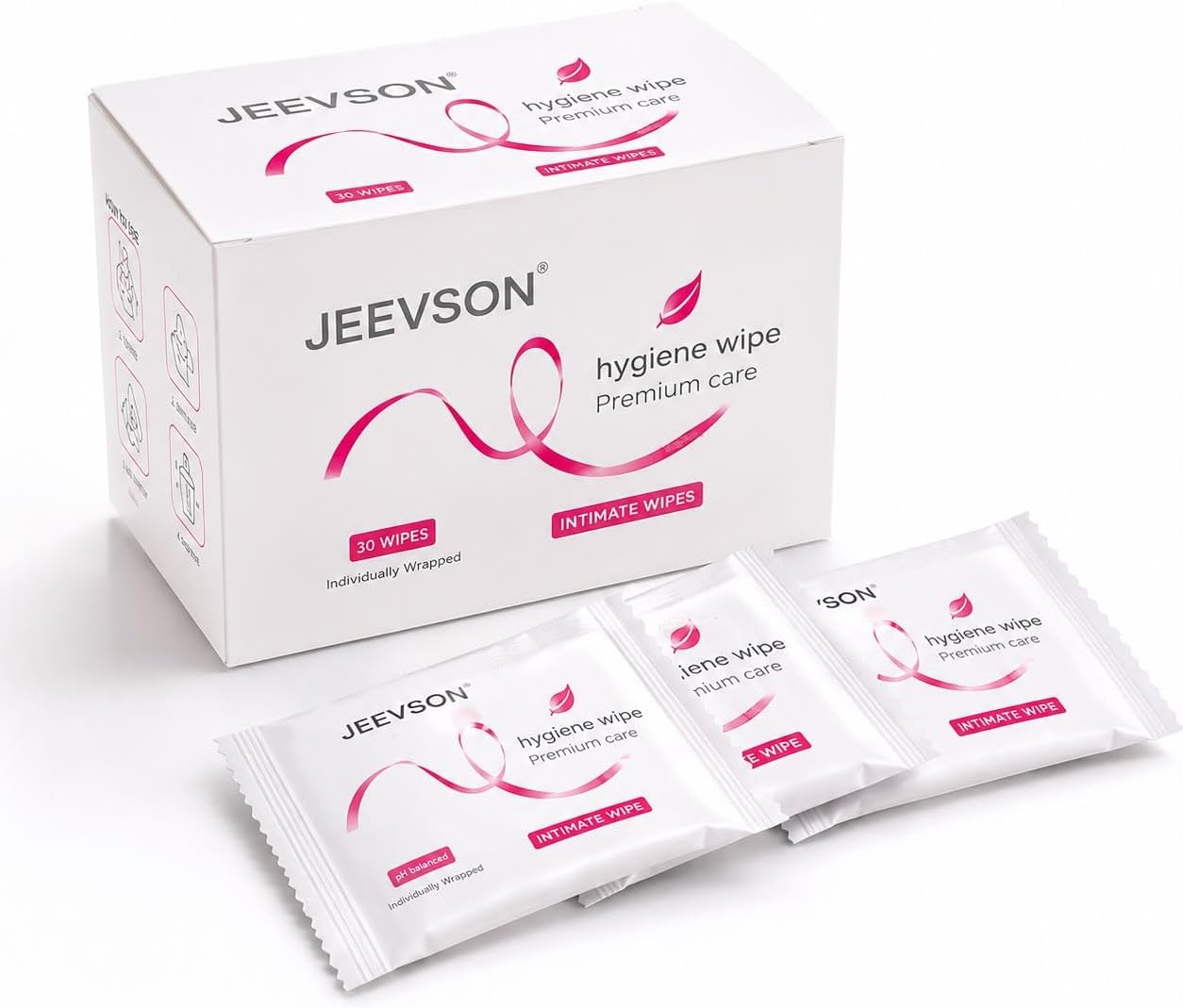 Individually Wrapped Flushable Intimate Wipes-Excellent for Travel (1 box)