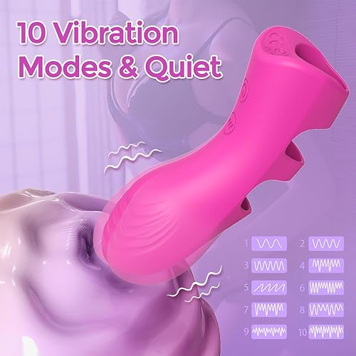 Miniatura 3 de Vibrador de dedo para adultos, juguetes sexuales para mujeres, juguetes adultos con 10 vibraciones y función de calentamiento, vibradores de