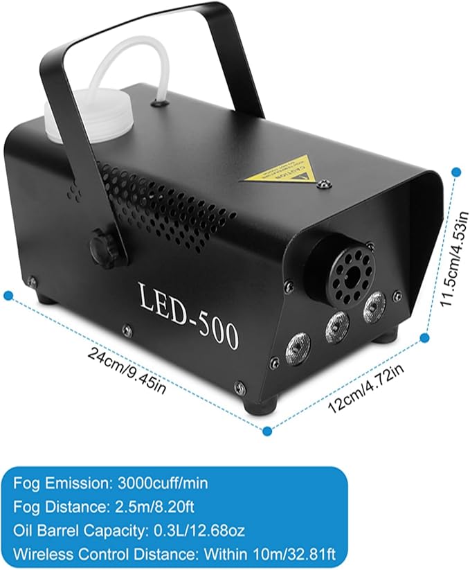 Máquina de humo LED 400W con luces para Halloween miniatura 2