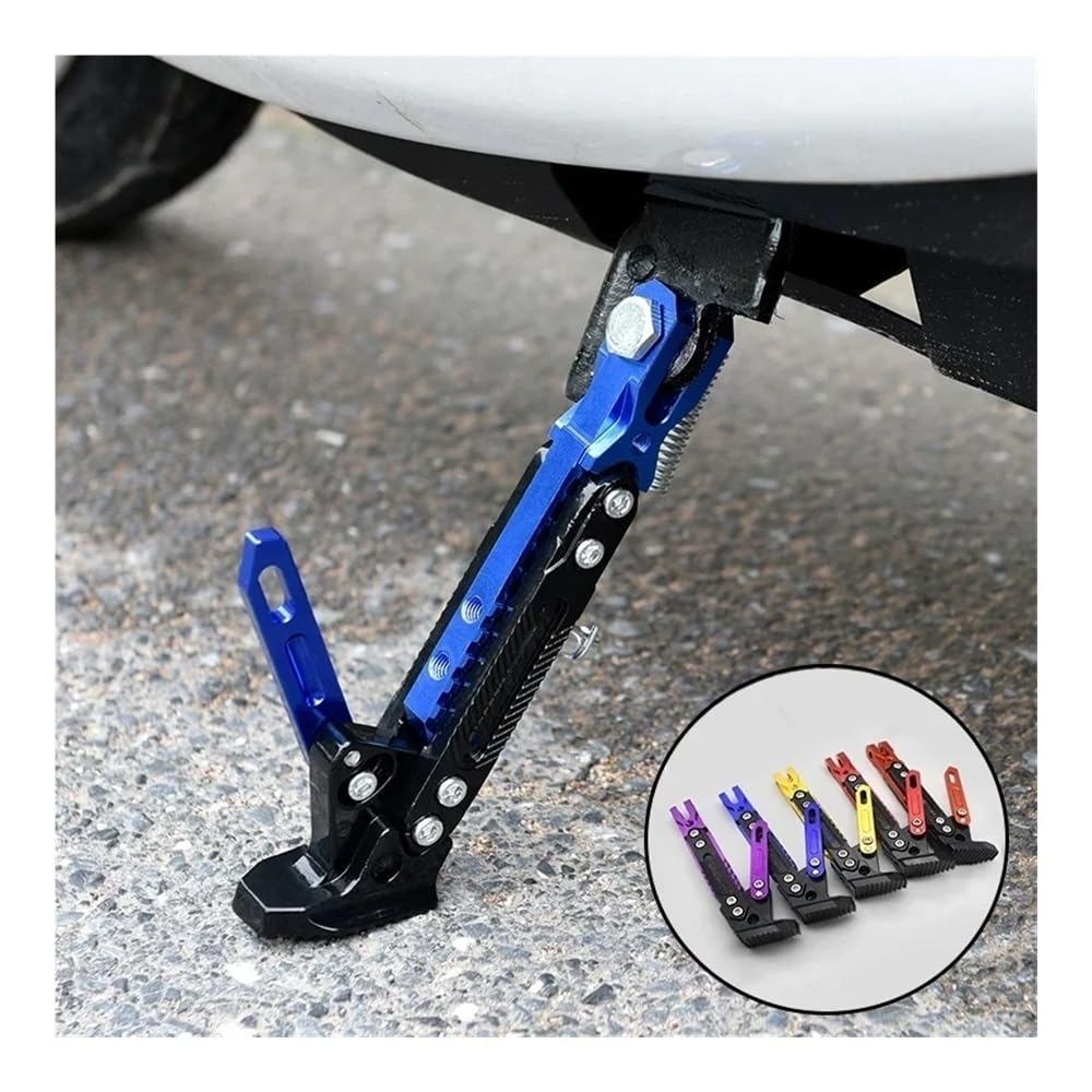 Motocicleta Soporte Pie Estacionamiento Caballete Lateral de Metal Ajustable para Motocicleta y Bicicleta, Soporte Apoyo para, estacionamiento, Accesorios