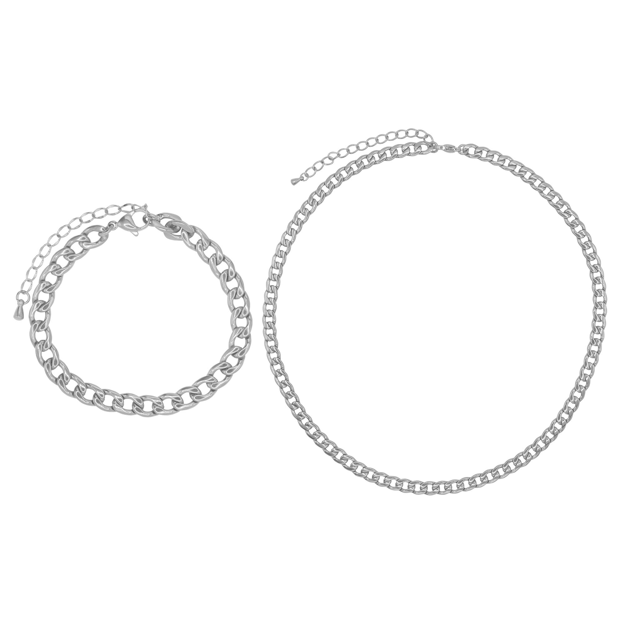 Heideman Schmuckset Ivan Herren Edelstahl Kette Armband