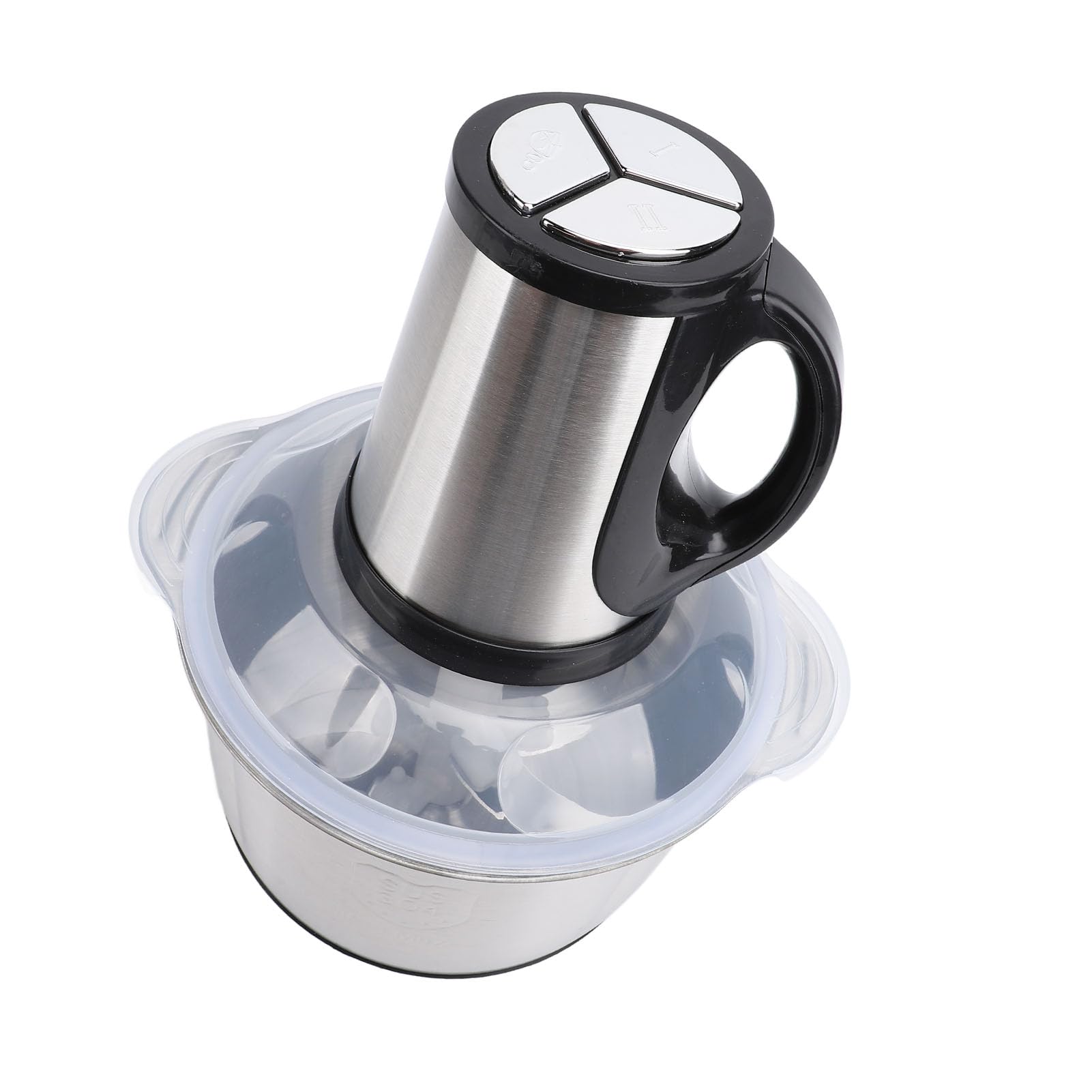 Picadora de Carne Eléctrica, Procesador de Alimentos Compacto de Capacidad de 5 Litros con Motor de Cobre de 500 W, Picadora de Verduras Eléctrica de Acero Inoxidable (Enchufe