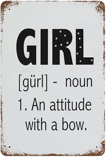 Vintage Funny - Birth Gift Baby Girl, Art Girl - Retro Vintage Tin Signs Metal Wall Arts Kitchen Home Decor Pub Funny Coffee Shop Restroom Club