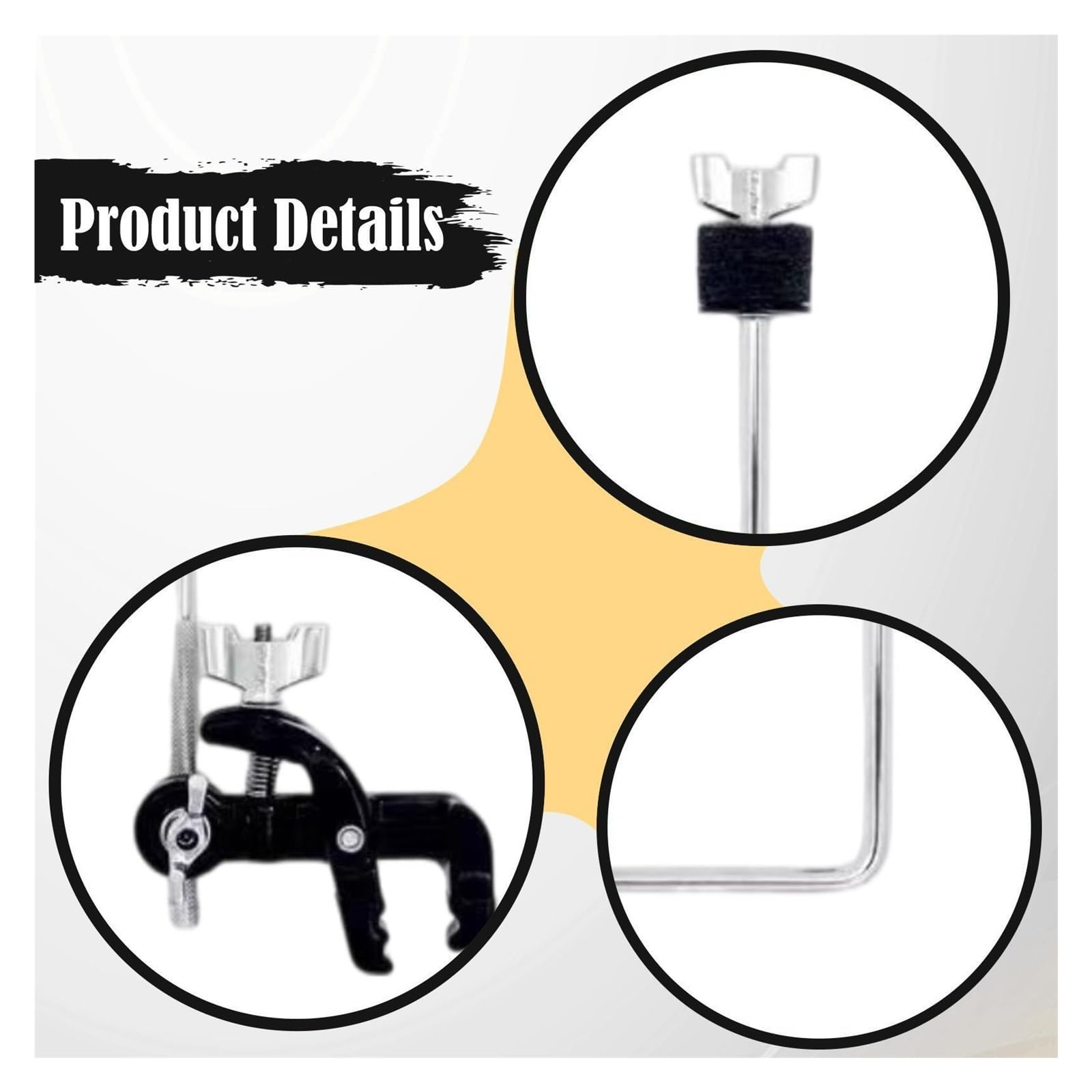 Soporte De Aro For Poste De Platillo Con Abrazadera De Borde Ajustable