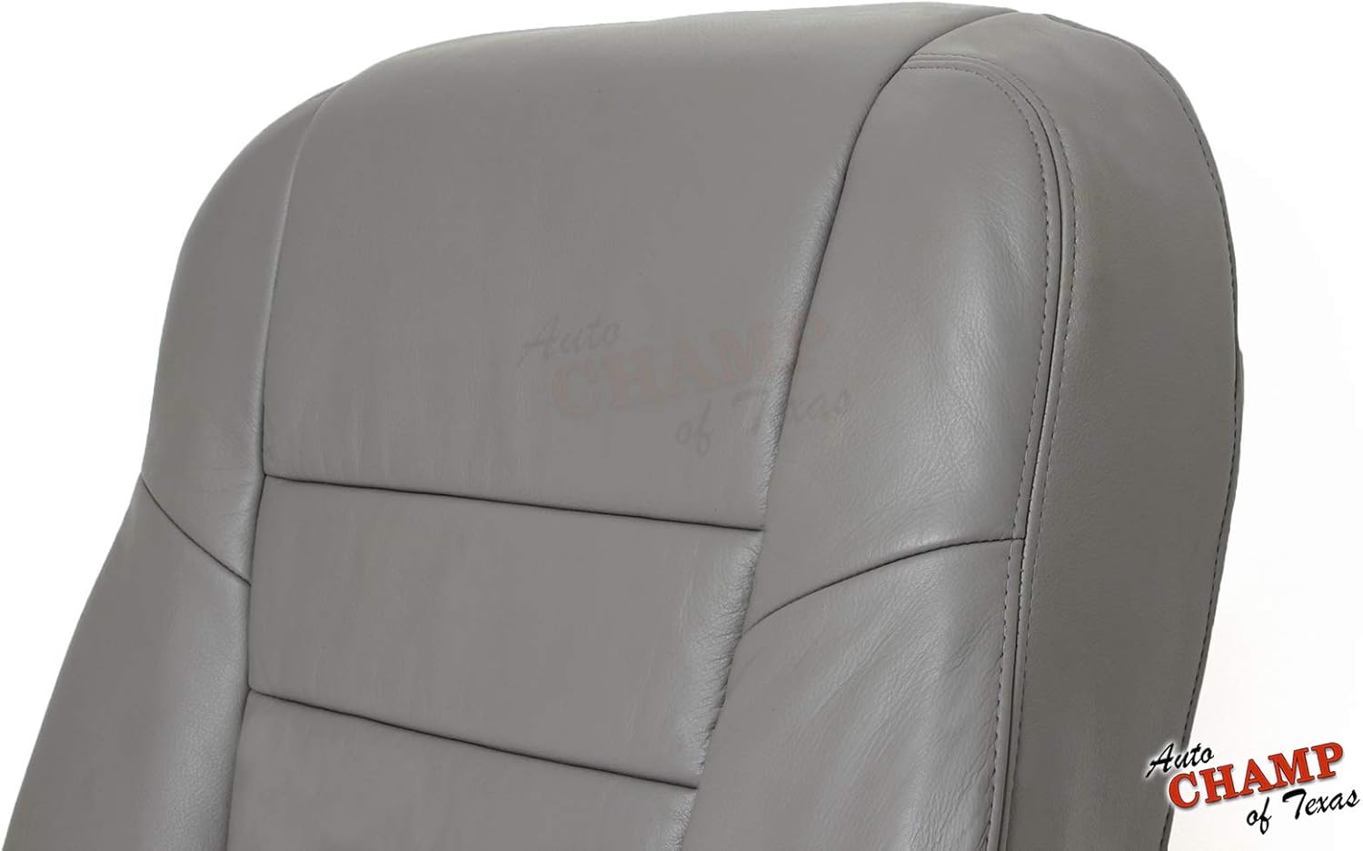 Compatible with 03-07 Honda Accord 4-Door EX SE LX-Driver Side Lean Back Leather Seat Cover Gray