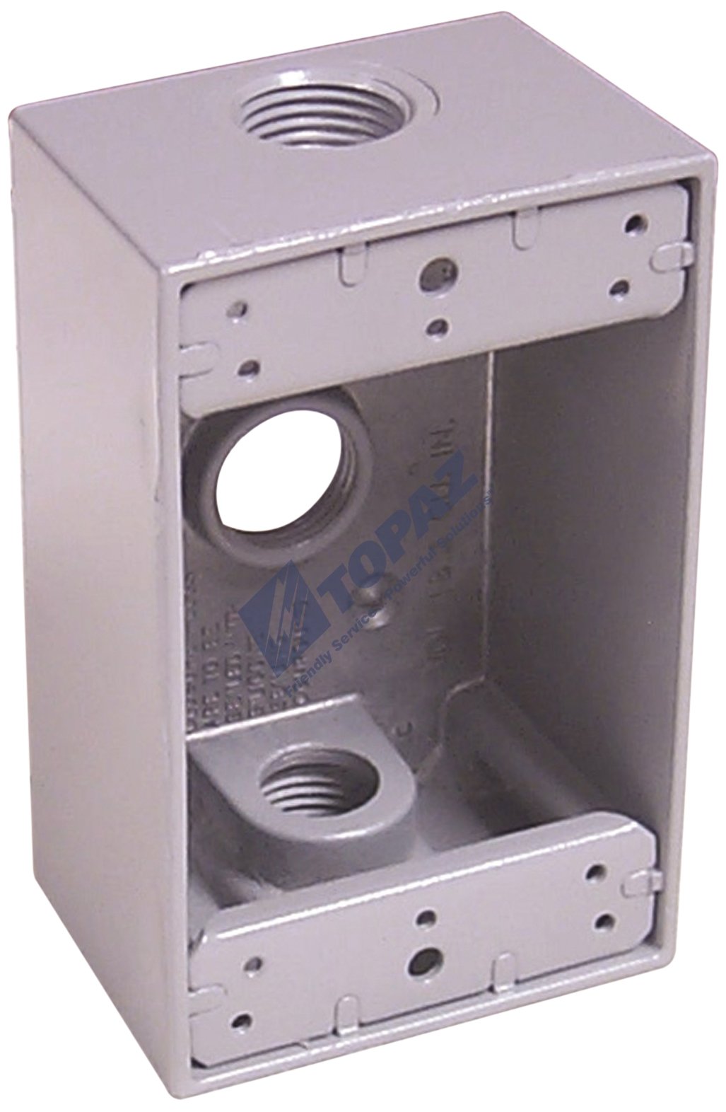 Amazon.com: Topaz Electric WB1350 Single Gang WP Box 3 Hole, Grey