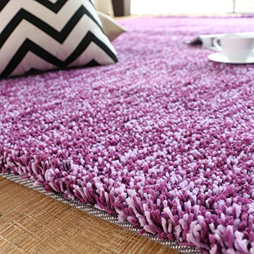 Shaggy Indoor Thick Pile Carpet,Skin-Friendly Soft Nursery Living Room Decor Carpet,Comfortable Fluffy Area Rug Purple 300x400cm(118x157in)