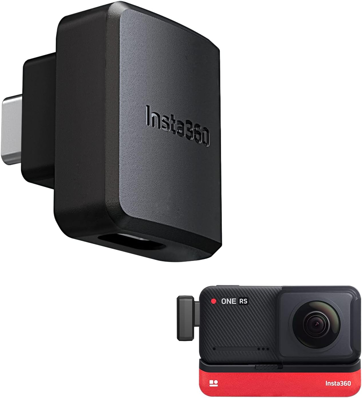 ONE RS Dual Mic Adapter, CYNOVA Insta360 ONE RS Mic Adapter