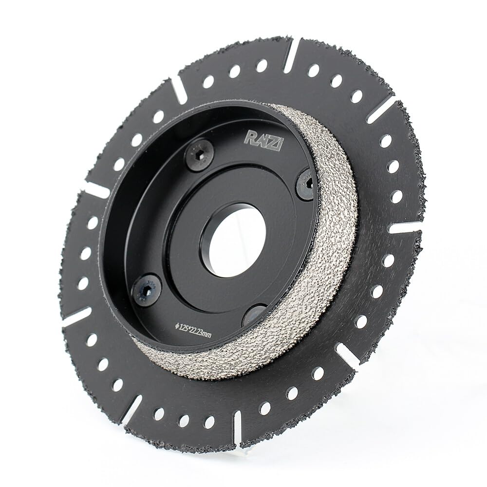 Raizi 125mm Diamond Cutting Disc Chamfer Disc for KG Pipe HT Pipe PVC Pipe PP Pipe, 125 millimeters