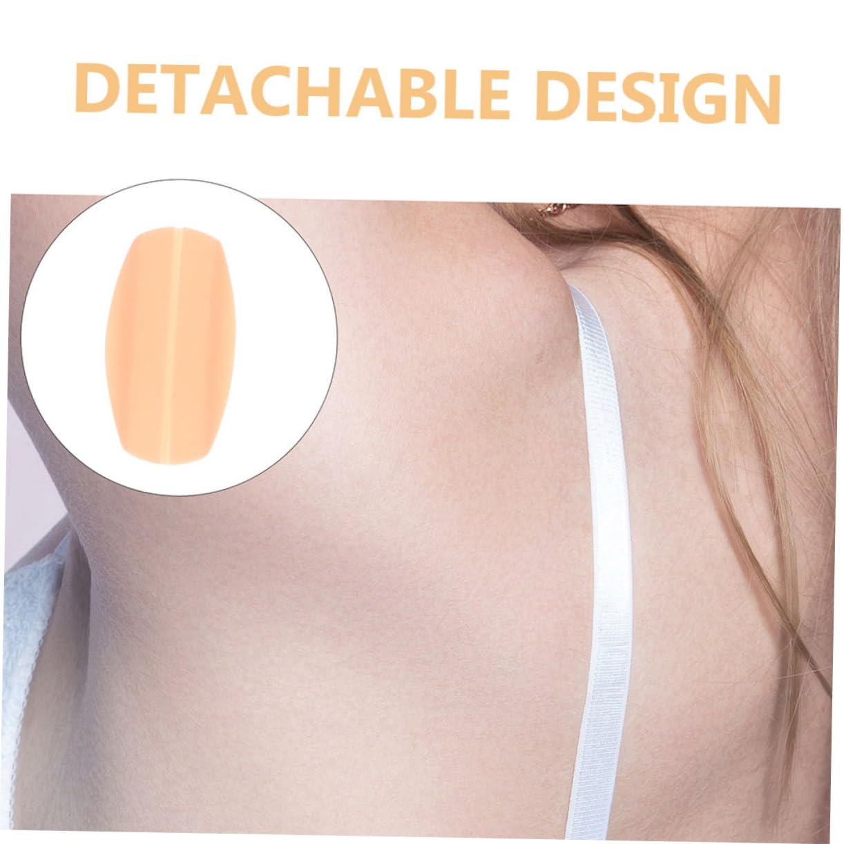 Beaupretty Hombreras Hombro Sostén Invisible Almohadillas Apoyo Hombrera Antideslizante Cojín De Silicona Para Correa Hombrera Reutilizable Cojines De Correa Gel De Sílice