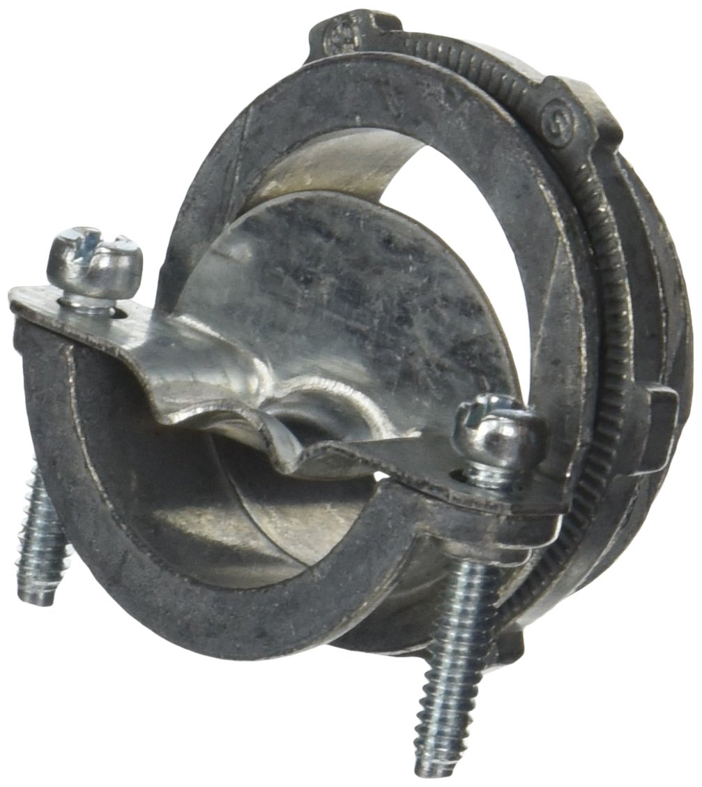 Halex 05112B Clamp Connectors Twin Screw Non Metallic Zinc Die Cast (10 Piece), 1-1/4