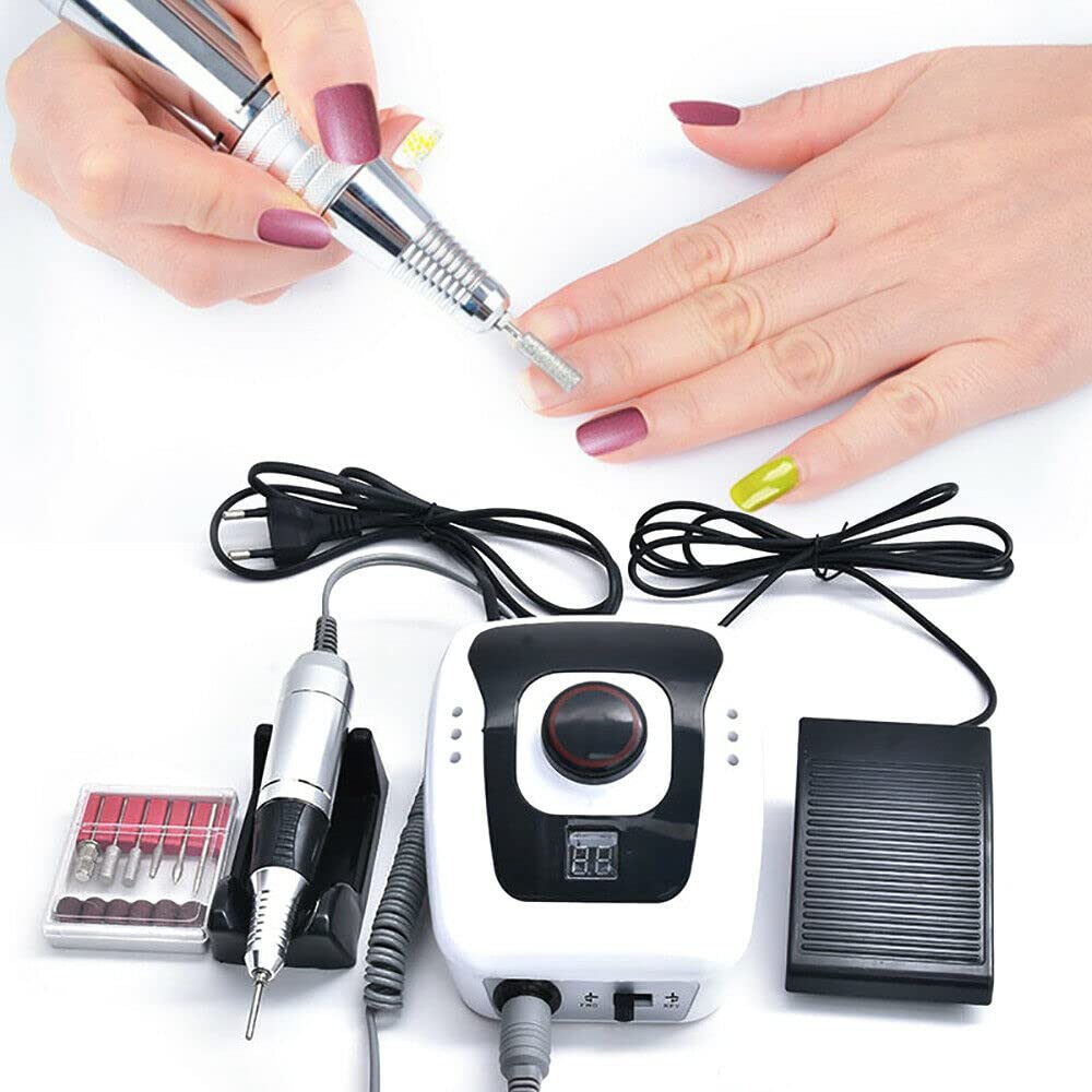 Profesjonalny zestaw frezarek do paznokci, elektryczny pilnik do paznokci, manicure, pedicure, polerka, szlifierka 32 W