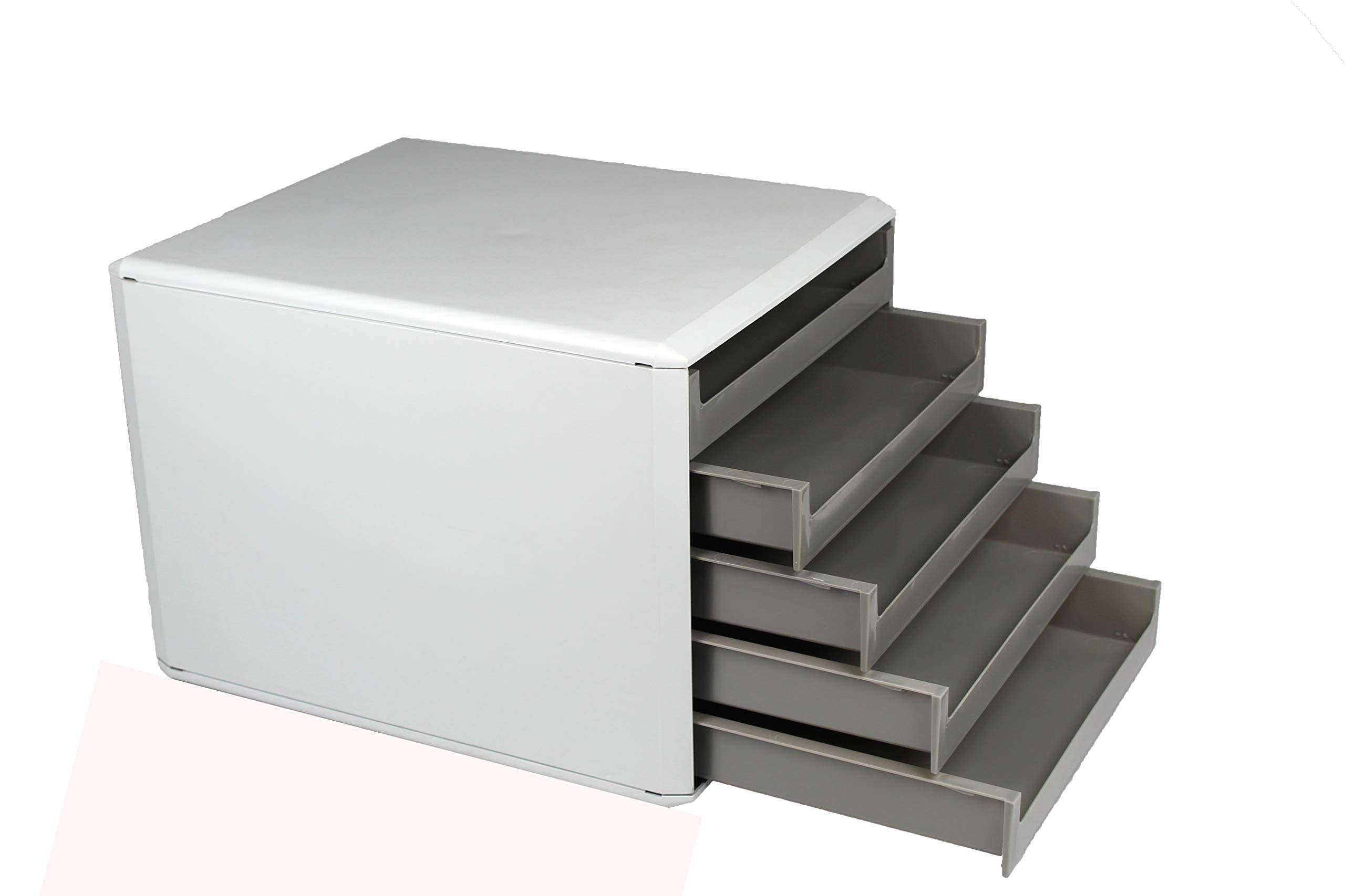 Metzger & Mendle 30050910 Schubladenbox mit 5 Schüben dunkelgrau