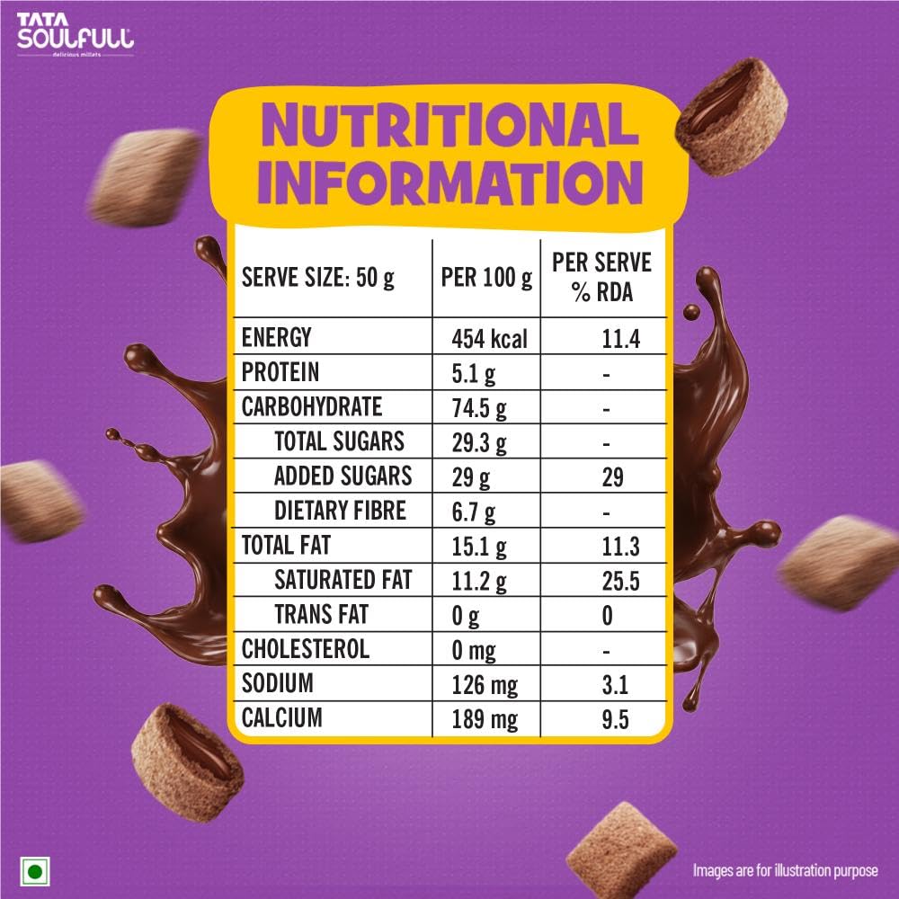 Tata Soulfull Ragi Bites Chocos Fills Breakfast Cereal, No Maida, 250g 2