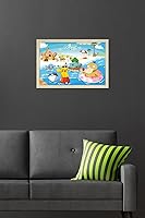 Vista 73 de Trends International Pokémon - Summer Wall Poster, 34L x 22.4W, Gold Framed Version