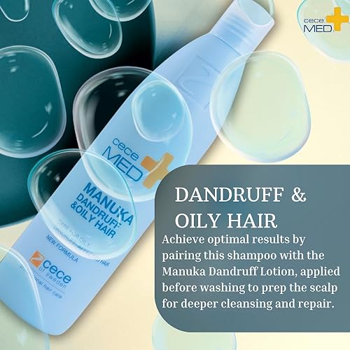 Miniatura 4 de Manuka Champú anticaspa y cabello graso, eficaz desde el primer uso, reduce la caspa grasa, alivia la picazón y el enrojecimiento, repara la barrera