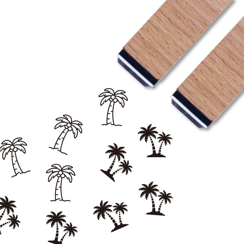 ANATTASOUL 2PCS Wooden Rubber Stamps Swallows Ink Stamps for Crafting, 2.36"*0.59" Cute Small Wood Stamps Set for DIY Scrapbooking Supplies,Card Making, Letter, Album, Journaling Decoration